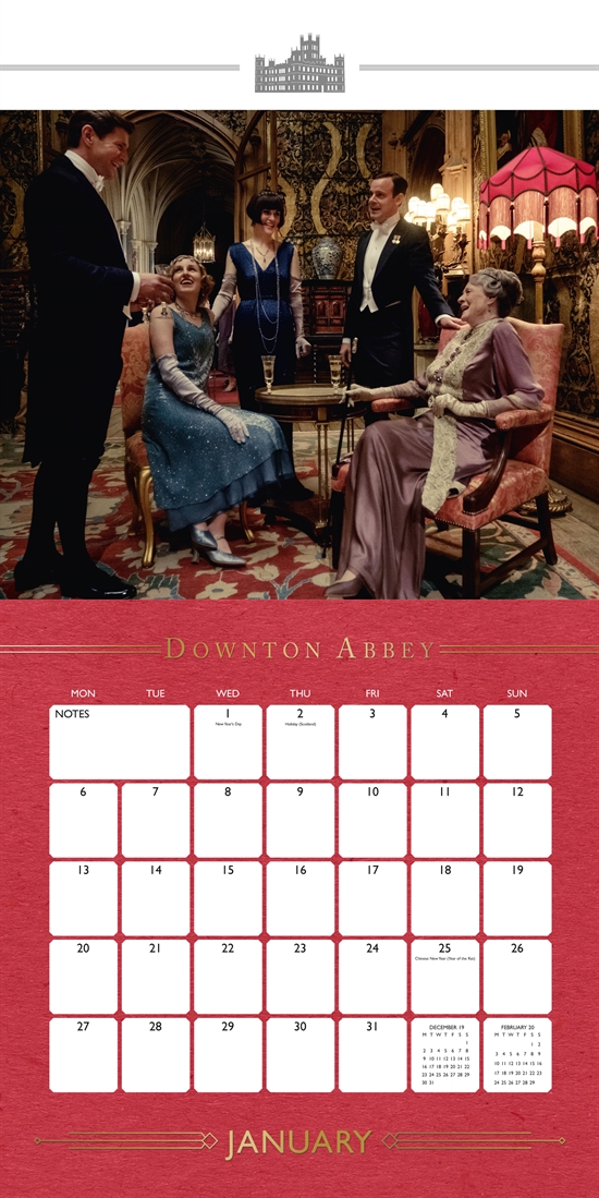 Downton Abbey Calendar 2020